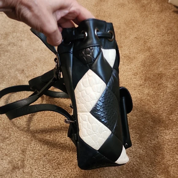 COACH Canyon Quilt Mini Turnlock Rucksack In Exotic Embossed Leather UNBOXING COACH MINI TURNLOCK RUCKSACK - YouTube main image 4